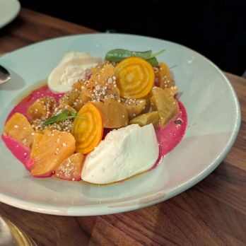 All Saints - Beet and burrata appetizer - New American Near Me - Minneapolis, Minnesota All Saints - Beet and burrata appetizer - New American Near Me - Minneapolis, Minnesota
