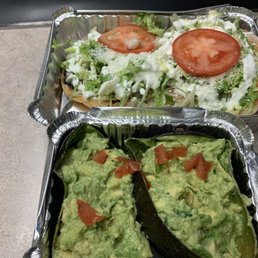 Shrimp Tostada, Guacamole Shrimp Tostada, Guacamole