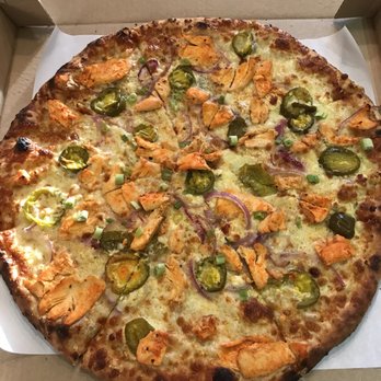 Sasso's Coal Fired Pizza - "Smokey" Buffalo chicken - Pizza Near Me - Torrington, Connecticut Sasso's Coal Fired Pizza - "Smokey" Buffalo chicken - Pizza Near Me - Torrington, Connecticut