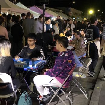 Sunset Night Market - People playing mahjong - Street Vendors Near Me - San Francisco, California Sunset Night Market - People playing mahjong - Street Vendors Near Me - San Francisco, California