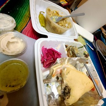The Green Olive - Absolutely delicious . Gyro and baba ganouj.  Will be a regular customer . - Mediterranean Near Me - Long Beach, California