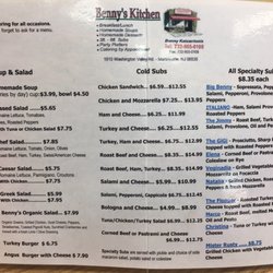 Benny's Kitchen - Menu