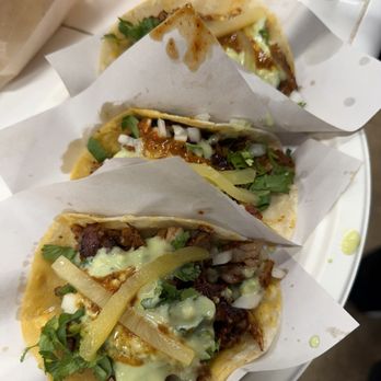 Los Tacos No 1 - Pork adobo con todo.  Simple perfections. - Tacos Near Me - New York, New York