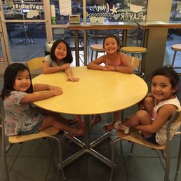 Waiting for their jumba juice Waiting for their jumba juice