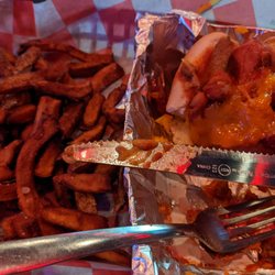 Union Place Bar and Grill - This is a wonderful chili dog and amazing fries. The fries are something special. I could make an entire meal of them.