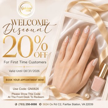 Golden Nails - Nail Salons Near Me - Fairfax Station, Virginia Golden Nails - Nail Salons Near Me - Fairfax Station, Virginia