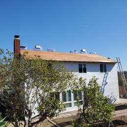 Old shingles removed, damage repaired and ready to add the fascia.