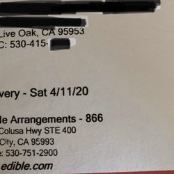Edible Arrangements - My number was on the tag and yet they didn't call to say it had been left near the door.