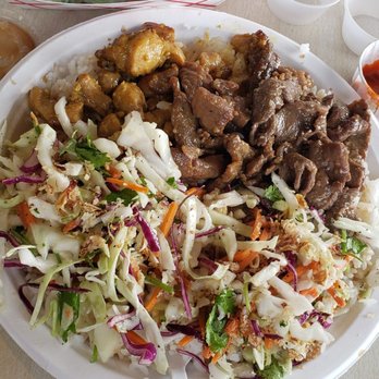 Saigon Xich Lo - 3 meat combo plate with vietnamese salad over rice - Vietnamese Near Me - Grants Pass, Oregon Saigon Xich Lo - 3 meat combo plate with vietnamese salad over rice - Vietnamese Near Me - Grants Pass, Oregon