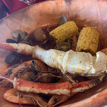 Chason's - Forgot to take a picture earlier but this has Clams, Snow Crab Legs and Shrimp with Corn and Sausage - Seafood Near Me - Elk Grove, California