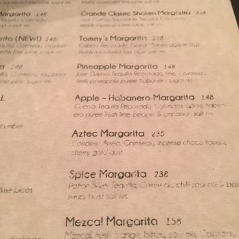 Agave Restaurant - Drink menu - Mexican Near Me - Prague, Puerto Rico