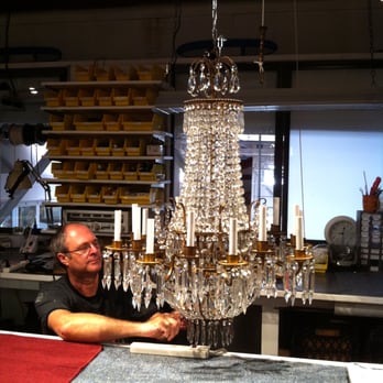 Studio Lighten Up - This was a massive job with tons of crystal. - Lighting Fixtures & Equipment Near Me - Santa Fe, New Mexico