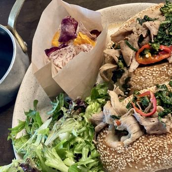 Esther's Kitchen - Porchetta Sandwich with salad and chips - Italian Near Me - Las Vegas, Nevada
