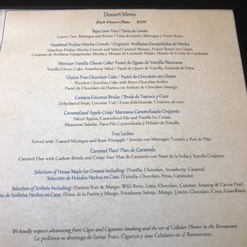 Agua - Menu - Mediterranean Near Me - Cabo San Lucas, BCS