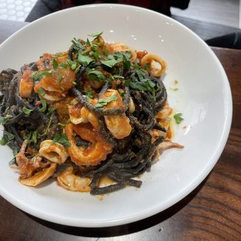 Tempo Di Pasta - Bucatini Nero Squid Ink ($26) - Food Trucks Near Me - Frederick, Maryland