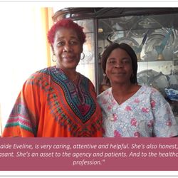 All Heart Homecare Agency - Our patient Ann about our caregiver Eveline