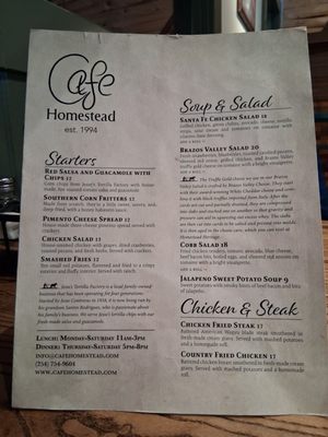 Menu photo 3 Cafe Homestead Waco, TX Menu photo 3 Cafe Homestead Waco, TX