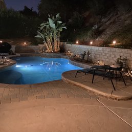 Pool with new LED lighting, new equipment & new skimmer.