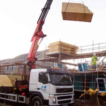 Solway Timber Engineering - Our fully owned HIAB is a heavy lift specification that saves you the expense of hiring a third party lift solution. - Roofing Near Me - Dumfries, DGY