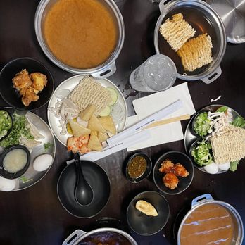 Shabuya - Ramen cooking away in the original broth - Soup Near Me - Milpitas, California