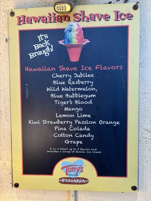 Menu photo 4 Tony's Pizzaria Ventura, CA