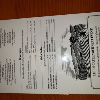Baker's Kitchen - Menu - Southern Near Me - New Bern, North Carolina