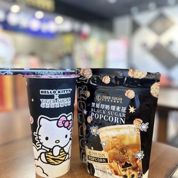 Tiger Sugar - a cup of coffee and a bag of popcorn - Coffee & Tea Near Me - Hollywood, Florida Tiger Sugar - a cup of coffee and a bag of popcorn - Coffee & Tea Near Me - Hollywood, Florida