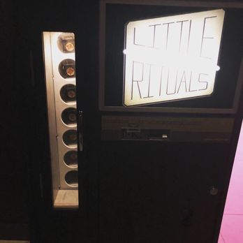 Little Rituals - Miller highlife stocked vending machine at the entrance - Cocktail Bars Near Me - Phoenix, Arizona