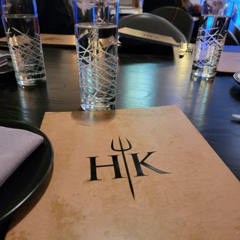 Gordon Ramsay Hell's Kitchen - Just sat down at the table, view of the kitchen - Steakhouses Near Me - Stateline, Nevada