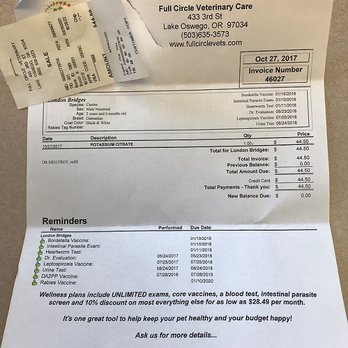 Full Circle Veterinary Care - Charged on 10/27/2017. - Veterinarians Near Me - Lake Oswego, Oregon Full Circle Veterinary Care - Charged on 10/27/2017. - Veterinarians Near Me - Lake Oswego, Oregon