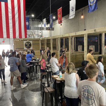 Heroic Axe - a large group of people in a bar - Axe Throwing Near Me - Warrenton, Virginia