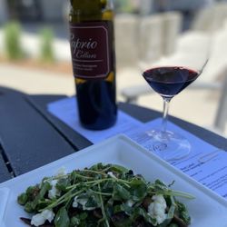 Caprio Cellars - 2022 Red Label Cabernet paired with peas, pancetta, black truffle and homemade ricottas cheese