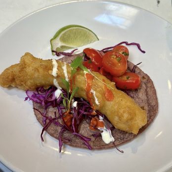 Holbox - Baja Fish Taco $5 - Latin American Near Me - Los Angeles, California Holbox - Baja Fish Taco $5 - Latin American Near Me - Los Angeles, California