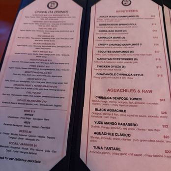 Chinaloa - Menu - Asian Fusion Near Me - Brooklyn, New York