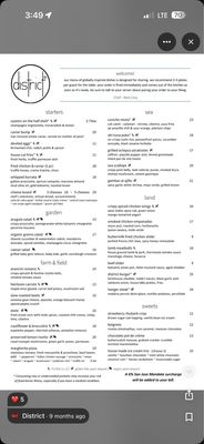 Menu photo 1 District San Jose, CA Menu photo 1 District San Jose, CA
