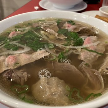 Pho Saigon Hanoi - B1. PHỞ ĐẶC BIỆT
$14.50
Combination Bowl W/ Eye Round Steak, Flank Steak, Fat Brisket, Tendon, Tripe And Meatball - Vietnamese Near Me - Parkville, Maryland Pho Saigon Hanoi - B1. PHỞ ĐẶC BIỆT
$14.50
Combination Bowl W/ Eye Round Steak, Flank Steak, Fat Brisket, Tendon, Tripe And Meatball - Vietnamese Near Me - Parkville, Maryland