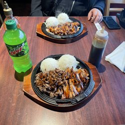 Kami Teriyaki & Sushi - Chicken and beef combo.