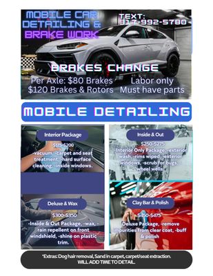 Mobile Brakes and Car Detailing