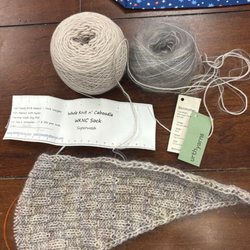 Patina scarf using Knit n' Caboodle and Urth yarns.