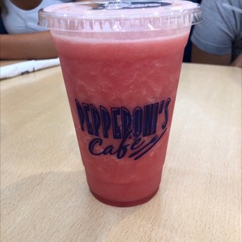 Pepperoni's Cafe - Fresh squeezed watermelon juice Taste like fresh watermelon but not overpowering - Pizza Near Me - New Orleans, Louisiana Pepperoni's Cafe - Fresh squeezed watermelon juice Taste like fresh watermelon but not overpowering - Pizza Near Me - New Orleans, Louisiana