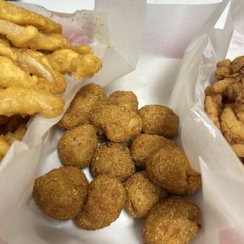 London Fish & Chips - Hush puppies order - Fish & Chips Near Me - Modesto, California