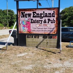 Exterior photo of New England Eatery & Pub - Melbourne Beach, Florida Exterior photo of New England Eatery & Pub - Melbourne Beach, Florida