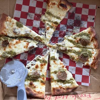 Local Pizza - So good I could barely get a full pic - Pizza Near Me - Osprey, Florida