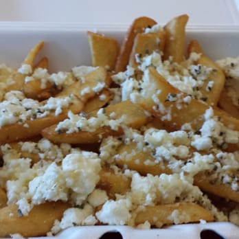 Bentley's Roast Beef - Greek Fries covered in feta and garlic. - Sandwiches Near Me - Amherst, New Hampshire
