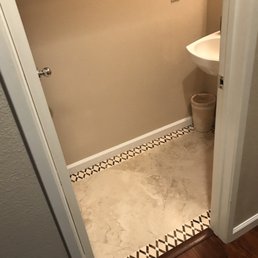 Powder room floor Powder room floor