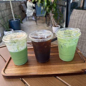 Auria Coffee - Banana matcha, Kyoto cold brew, double matcha - Desserts Near Me - Buena Park, California Auria Coffee - Banana matcha, Kyoto cold brew, double matcha - Desserts Near Me - Buena Park, California