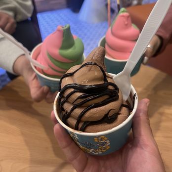 Double 3 - Triple  Chocolate  Matcha-strawberry swirl - Ice Cream & Frozen Yogurt Near Me - Placentia, California