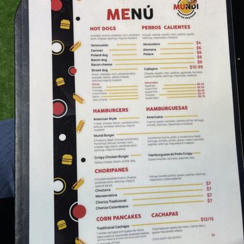 Mundi - a menu for a mexican restaurant - Hot Dogs Near Me - Orlando, Florida Mundi - a menu for a mexican restaurant - Hot Dogs Near Me - Orlando, Florida