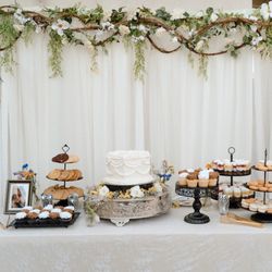 Stephy’s Cakery - Wedding cake macaroons and dessert cups made by Stephanie cupcakes and cookies from sams club