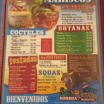 Sin Son Nay - Menu - Mexican Near Me - Phoenix, Arizona